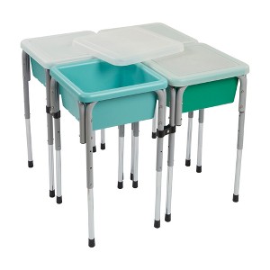 ECR4Kids 4-Station Sand and Water Adjustable Play Table - 1 of 4
