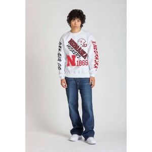 NCAA Nebraska Cornhuskers Men's Champion White Crew Neck