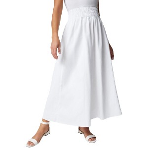 Jessica London Women's Plus Size Chambray Maxi Skirt - 1 of 4