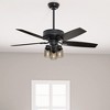 Hunter 52" Bennett Lighted Ceiling Fan Matte Black Finish with Grey Walnut Blades - Stylish & Functional for Any Room - 4 of 4