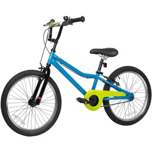 Hykolity Kids Bike Boy Girl Bicycle 20 inch for Children Age 6-12 Years Old Height 48-62 in Child Sport Bike includes Training Wheel Basket Turquoise - 1 of 1