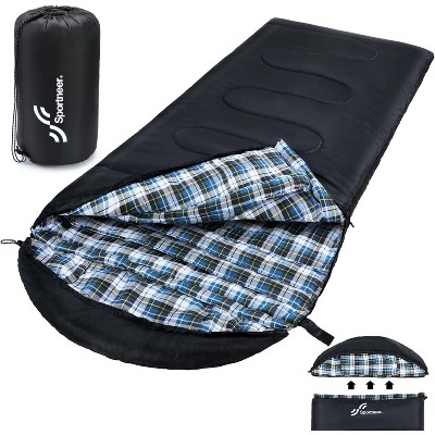 Sportneer Sleeping Bags for Adults, 0 Degree Sleeping Bag XL Flannel Winter