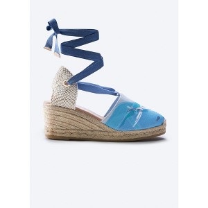 VISCATA Escala Mediterranean Dreams Canvas Espadrilles Wedges - 1 of 4