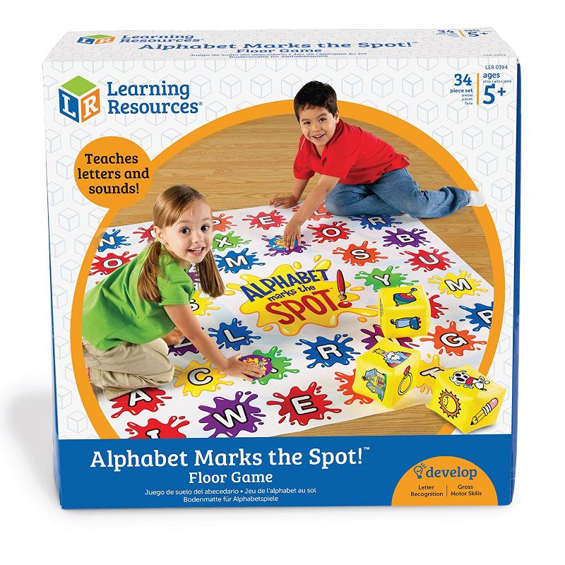Learning Resources Alphabet Marks the Spot Floor Mat - Educational Games for Kids Ages 5+, 1 of 5