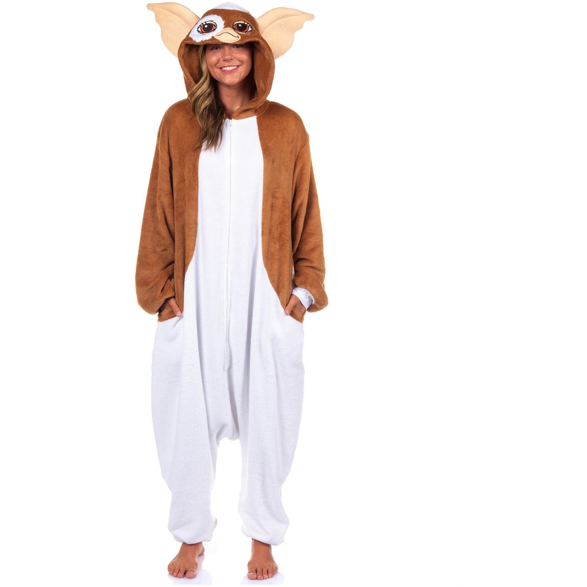 Gremlins Gizmo Kigurumi Adult Fleece Union Suit Footless Sleeper Pajama