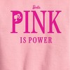 Boys' - Barbie - Pink Is Power Graphic Long Sleeve Fleece Sweatshirt - 2 of 4