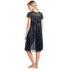 Casual Nights Women's Fancy Lace Neckline Silky Tricot Nightgown - 2 of 4