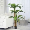 5FT Artificial Dracaena Tree, Tall Potted Artificial Dracaena Plant, Fake Floor Plant in Pot, Artificial Tree for Home Office Living Room Decor - 4 of 4