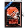 Trends International NFL Cleveland Browns - Neon Helmet 24 Framed Wall Poster Prints - 3 of 4