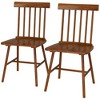 HOMCOM Windsor Dining Chairs Set, Farmhouse Wooden Kitchen Chairs with Rubber Wood Frame, Spindle Back for Dining Room, Living Room - 4 of 4