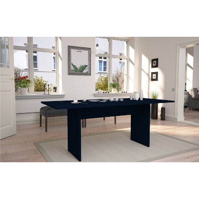 67.91" Midnight Blue Modern Wood Rectangular Dining Table