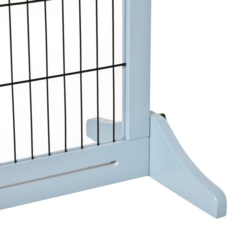 PawHut 72" W x 27.25" H Extra Wide Freestanding Pet Gate with Adjustable Length Dog, Cat, Barrier for House, Doorway, Hallway, 5 of 7
