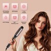 NICEBAY 4-in-1 Hair Tool set - Hair Straightening Brush, Thermal Brush, Flat Iron & 1" Ceramic Curling Iron, 5 Temps, Fast Heating, Dual Voltage - 2 of 4