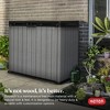Keter Darwin Spacious Heavy Duty Organizing Storage Shed - 3 of 4