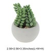 Unique Bargains Artificial Plants Plastic Green 2.95"x2.95"x2.76" 1Pc - 3 of 4