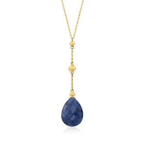 Ross-Simons 10.00 Carat Sapphire Y-Necklace in 14kt Yellow Gold - 1 of 4