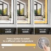 JUJABU 24''x32" Black Tempered Bathroom Mirror with Front and Back Lighting - 3 of 4