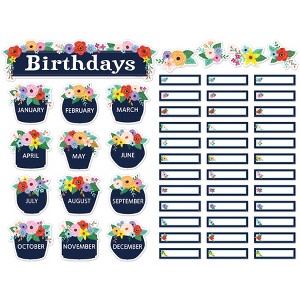 Teacher Created Resources® Wildflowers Birthdays Mini Bulletin Board Set, 53 Pieces - 1 of 4