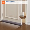 AMMER Door Draft Stopper 34 Inch, Weighted Noise Stopper for Bottom of Door, Wind Blocker Draft Guard, Gray - 3 of 4