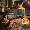 ZAFRO Tabletop Fire Pit 5.5" with Stand, Smokeless Firepit Outdoor, 304 Stainless Steel Small Table Top Stove Fueled by Pellets Or Wood - 4 of 4