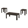 Laminate 3-Piece Coffee and End Table Set with Spacious Tops and Transitional Design for Living Room or Accent Use - 2 of 4