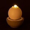 Sullivans 9" White Sphere Tabletop Fountain, White - 4 of 4