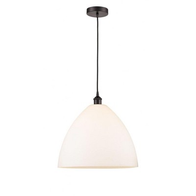 Edison Dome - 1 Light Cord Hung Pendant In Industrial Style-17.75 Inches Tall and 16 Inches Wide