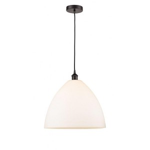 Edison Dome - 1 Light Cord Hung Pendant In Industrial Style-17.75 Inches Tall and 16 Inches Wide - 1 of 1