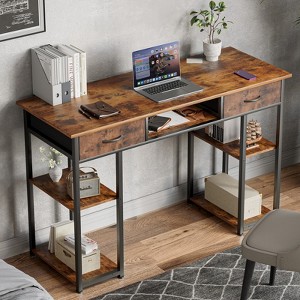 Office Small Computer Desk Modern Simple Style Writing Study Work Table for Home Bedroom - 1 of 4