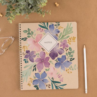 Cambridge 160pg Ruled Notebook 9.875&#34;x8.75&#34; Floral_9