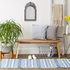 Design Imports Handloomed Slub Stripe - Stonewash Blue & White - 2 Ft 3 In X 6 Ft - 3 of 4
