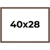 PosterPalooza | Elegant Brown Picture Frame - UV Acrylic, Backing Board, Hanging Hardware Included - 2 of 4