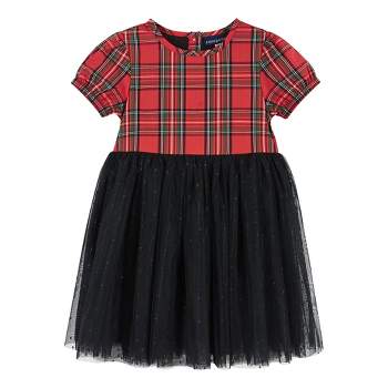 Andy & Evan  Toddler Girls Plaid Holiday Dress