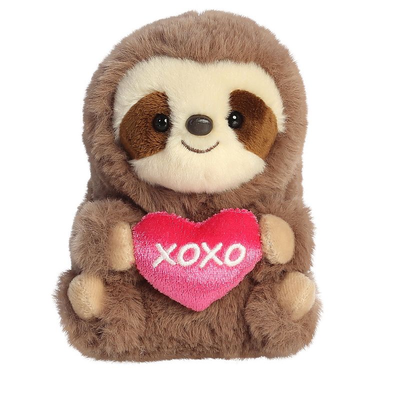 Aurora Rolly Pets 6" Xoxo Sloth Brown Stuffed Animal, 1 of 6