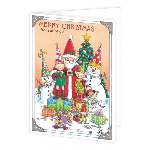 Mary Engelbreit Santa and Elves Greeting Card - 1 of 2