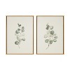Kate and Laurel Sylvie Eucalyptus Framed Canvas Set by Maja Mitrovic of Makes My Day Happy, 2 Piece 23x33, Natural - 2 of 4