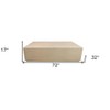 HomeRoots 72" Natural Solid Wood Distressed Coffee Table - 3 of 4