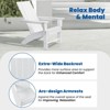 GARPROVM 2 Upgraded Folding HDPE Adirondack Chairs with Side Table Weather-Resistant For Outdoor - 4 of 4