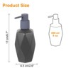 Unique Bargains Body Wash Shampoo Ceramic Foaming Soap Dispenser with Pump 8oz - 2 of 4