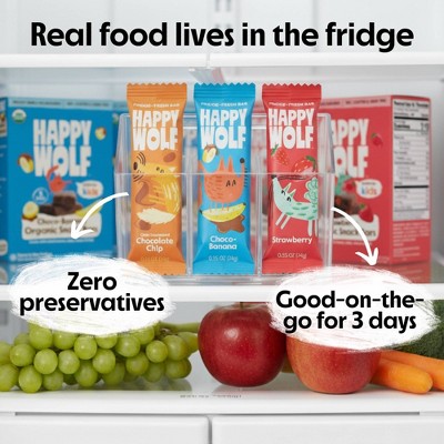Happy Wolf Organic Kids Refrigerated Snack Bars, Choco-Banana - 4.23oz/5ct