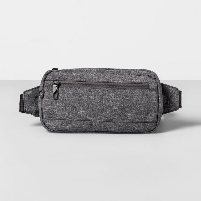 gray fanny pack