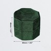 Unique Bargains Octagon Velvet Ring Box 2 Slots for Wedding Ceremony Proposal Engagement Birthday 1 Pc - 4 of 4