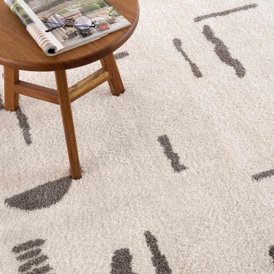 Hauteloom Azriel Charcoal Washable Area Rug