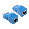SatelliteSale HDMI Converter Over Ethernet RJ45 Cat 5e/6 Cable PVC Black Adapter 10.2Gbps 4K/30Hz - 2 of 4