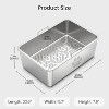 LunaLulinlk Extra-large stainless steel mesh cat litter tray, suitable for pine pellets - 2 of 4