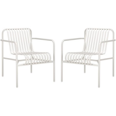 Core Armchair (Set Of 2) - Indoor/Outdoor - PAT4054 - White - Safavieh