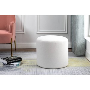 19" Round Pouf Ottoman - WOVENBYRD - 1 of 4