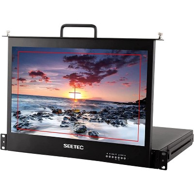 SEETEC 17.3 Inch SC173-HSD-56 1RU Pull Out Rack Mount Monitor Full HD 1920x1080 Broadcast LCD Monitor (SDI/HDMI)