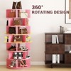 Aheaplus 7-Tier Shoe Rack, 28-32 Pair Rotating Shoe Rack Tower - 3 of 4
