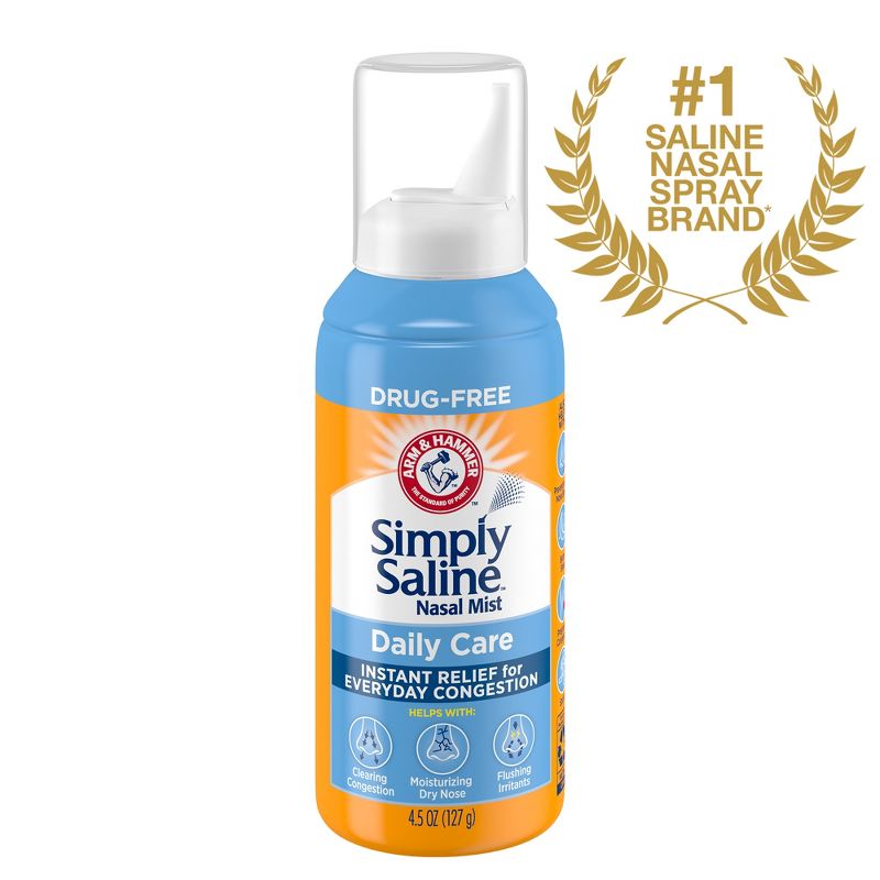 Simply Saline Nasal Care Daily Relief Mist Spray - 4.5oz, 4 of 18